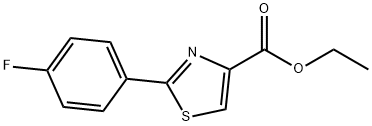 2-(4-FLUORO-PHENYL)-THIAZOLE-4-CARBOXYLIC ACID ETHYL ESTER Structure