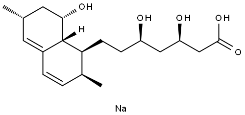 DES (2-METHYLBUTYRATE) LOVASTATIN HYDROXY ACID SODIUM SALT Structure