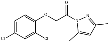 1-(2,4-Dichlorophenoxyacetyl)-3,5-dimethyl pyrazole Structure