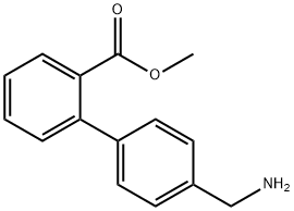 4'-(AMINOMETHYL)-BIPHENYL-2-CARBOXYLIC ACID METHYL ESTER Structure