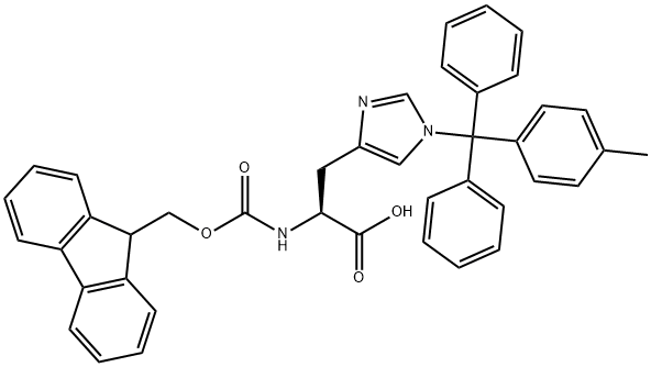 FMOC-HIS(MTT)-OH Structure