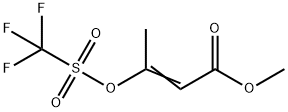 3-TRIFLUOROMETHANESULFONYLOXY-BUT-2-ENOIC ACID METHYL ESTER Structure