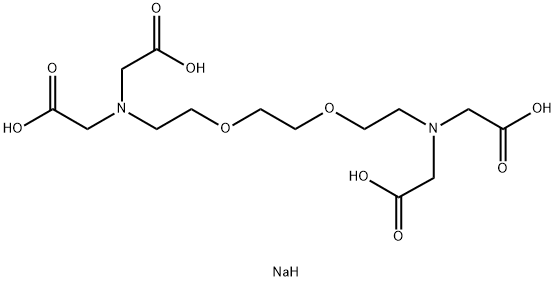 ETHYLENE GLYCOL-BIS(BETA-AMINOETHYL ETHER)-N,N,N',N'-TETRAACETIC ACID TETRASODIUM SALT Structure