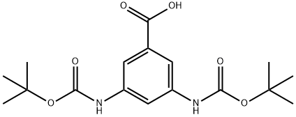 3,5-BIS-BOC-AMINOBENZOIC ACID Structure