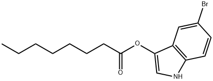 5-BROMO-3-INDOXYL CAPRYLATE Structure