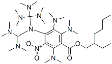 4NNDIMETHYLAMINO3NITROBENZOICACID2ETHYLHEXYLESTER Structure