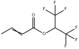 HEXAFLUOROISOPROPYL CROTONATE Structure