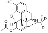 6-ACETYLMORPHINE-D3 Structure