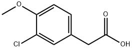 3-chloro-4-methoxyphenylacetic acid  Structure