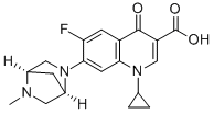 1-CYCLOPROPYL-6-FLUORO-7-((1R,4R)-5-METHYL-2,5-DIAZA-BICYCLO[2.2.1]HEPT-2-YL)-4-OXO-1,4-DIHYDRO-QUINOLINE-3-CARBOXYLIC ACID Structure