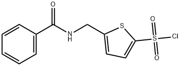 5-[(BENZOYLAMINO)METHYL]THIOPHENE-2-SULFONYL CHLORIDE Structure