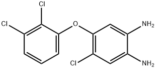 1,2-BENZENEDIAMINE, 4-CHLORO-5-(2,3-DICHLOROPHENOXY)- Structure