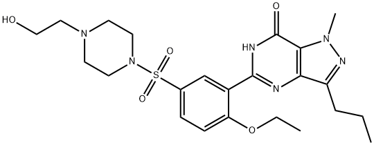 Hydroxyhomosildenafil Structure