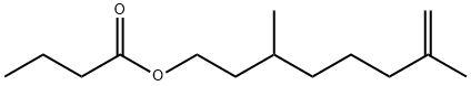 RHODINYL BUTYRATE Structure