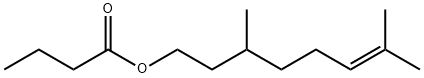 CITRONELLYL BUTYRATE Structure