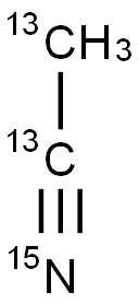 ACETONITRILE-13C2,15N Structure