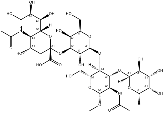 SialylLewisXmethylglycoside Structure