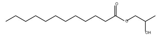 2-hydroxypropyl laurate Structure