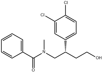 N-METHYL-N-(2-(3,4-DICHLOROPHENYL)-4-HYDROXY BUTYL)-BENSAMIDE Structure