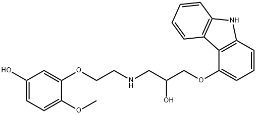 5'-HYDROXYPHENYL CARVEDILOL Structure