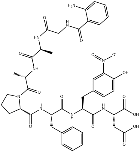 ABZ-GLY-ALA-ALA-PRO-PHE-3-NITRO-TYR-ASP-OH Structure