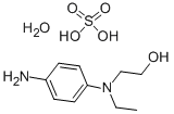 N-ETHYL-N-(2-HYDROXYETHYL)-P-PHENYLENEDIAMINE SULFATE MONOHYDRATE Structure