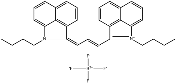 1-BUTYL-2-((E)-3-[1-BUTYLBENZO[CD]INDOL-2(1H)-YLIDENE]-1-PROPENYL)BENZO[CD]INDOLIUM TETRAFLUOROBORATE Structure