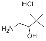 1-AMINO-3,3-DIMETHYLBUTAN-2-OL HYDROCHLORIDE Structure