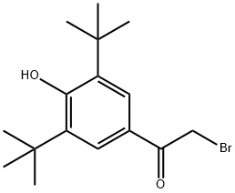 2-BROMO-1-[3,5-DI(TERT-BUTYL)-4-HYDROXYPHENYL]ETHAN-1-ONE Structure