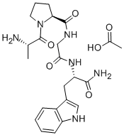 ALA-PRO-GLY-TRP-NH2 ACETATE SALT Structure