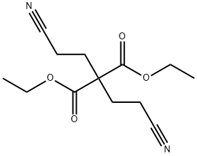 DIETHYL BIS(2-CYANOETHYL)MALONATE Structure