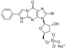 8-BR-PET-CGMP SODIUM SALT Structure