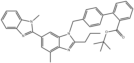 Telmisartan tert-Butyl Ester Structure