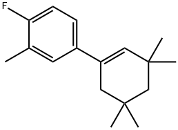 1-(4-FLUORO-3-METHYLPHENYL)-3,3,5,5-TETRAMETHYLCYCLOHEXENE Structure