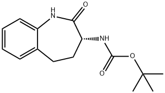 (R)(2-OXO-2,3,4,5-TETRAHYDRO-1H-BENZO[B]AZEPIN-3-YL)-CARBAMIC ACID TERT-BUTYL ESTER Structure