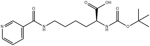 BOC-LYS(NICOTINOYL)-OH Structure