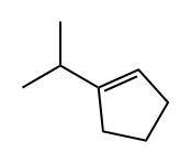 1-ISO-PROPYLCYCLOPENTENE Structure