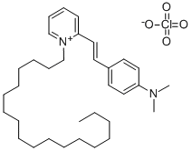 2-(4-DIMETHYLAMINOSTYRYL)-1-OCTADECYLPYRIDINIUM PERCHLORATE Structure