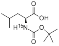 BOC-[15N]LEU-OH Structure