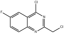 QUINAZOLINE, 4-CHLORO-2-(CHLOROMETHYL)-6-FLUORO- Structure