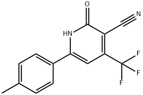 3-CYANO-4-TRIFLUOROMETHYL-6-(4'-CHLOROPHENYL)-PYRIDINE-2-ONE Structure