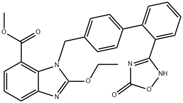 147403-52-9 1H-BenziMidazole-7-carboxylic acid, 1-[[2'-(2,5-dihydro-5-oxo-1,2,4-oxadiazol-3-yl)[1,1'-biphenyl]-4-yl]Methyl] -2-ethoxy-, Methyl ester