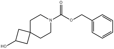 2-HYDROXY-7-AZA-SPIRO[3.5]NONANE-7-CARBOXYLIC ACID BENZYL ESTER Structure