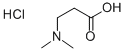 3-DIMETHYLAMINOPROPIONIC ACID HYDROCHLORIDE Structure