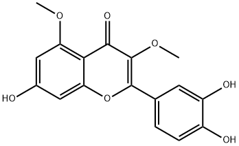 3,5-DIMETHOXY-7,3',4'-TRIHYDROXYFLAVONE Structure