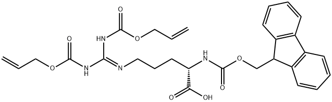 FMOC-ARG(ALOC)2-OH Structure