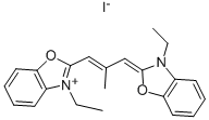 3,3'-DIETHYL-9-METHYLOXACARBOCYANINE IODIDE Structure