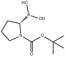 (S)-N-Boc-pyrrolidin-2-ylboronic acid Structure