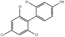 4-HYDROXY-2,2',4',6'-TETRACHLOROBIPHENYL Structure