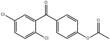 4-ACETOXY-2',5'-DICHLOROBENZOPHENONE Structure